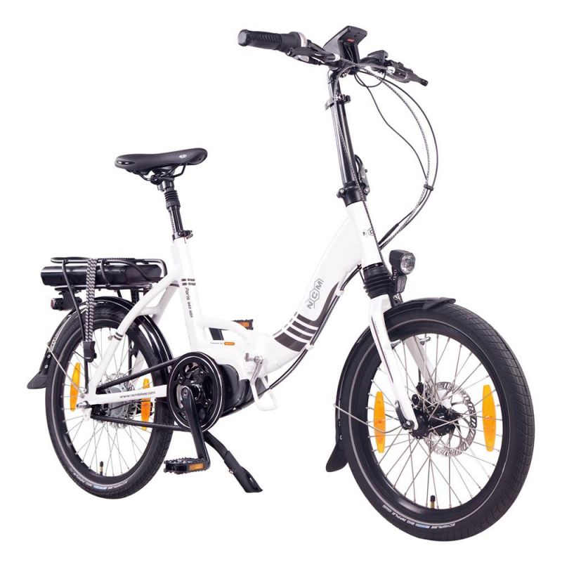 NCM Paris Max N8R Folding Electric Bike stand down