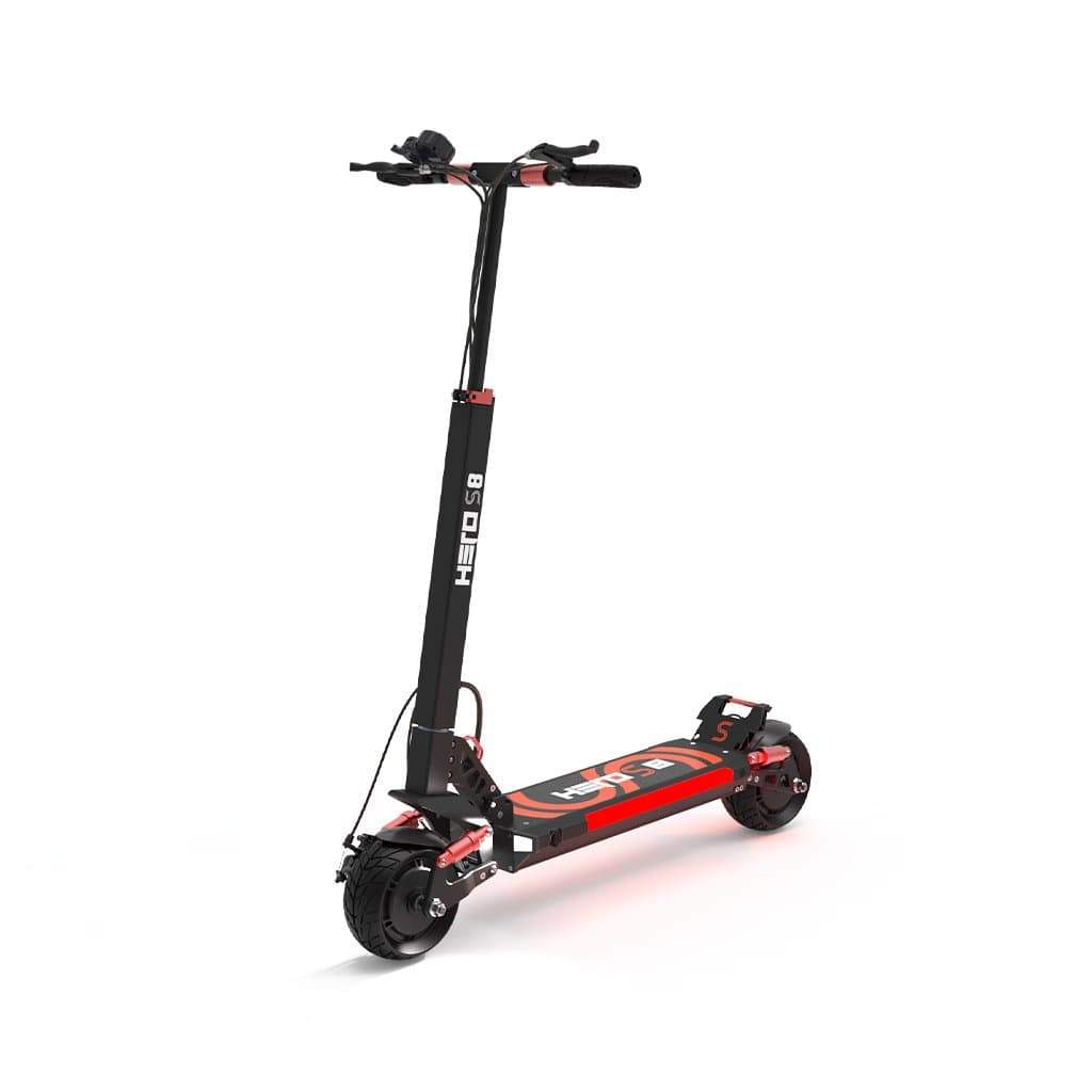 black HERO S8 WIDE-WHEEL ELECTRIC SCOOTER