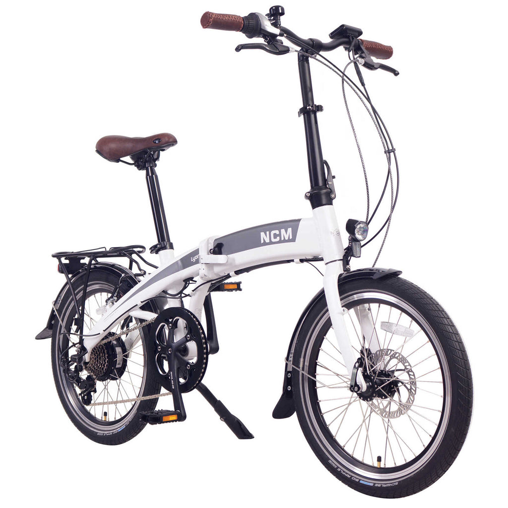 NCM Lyon Folding Electric Bike - angle 1