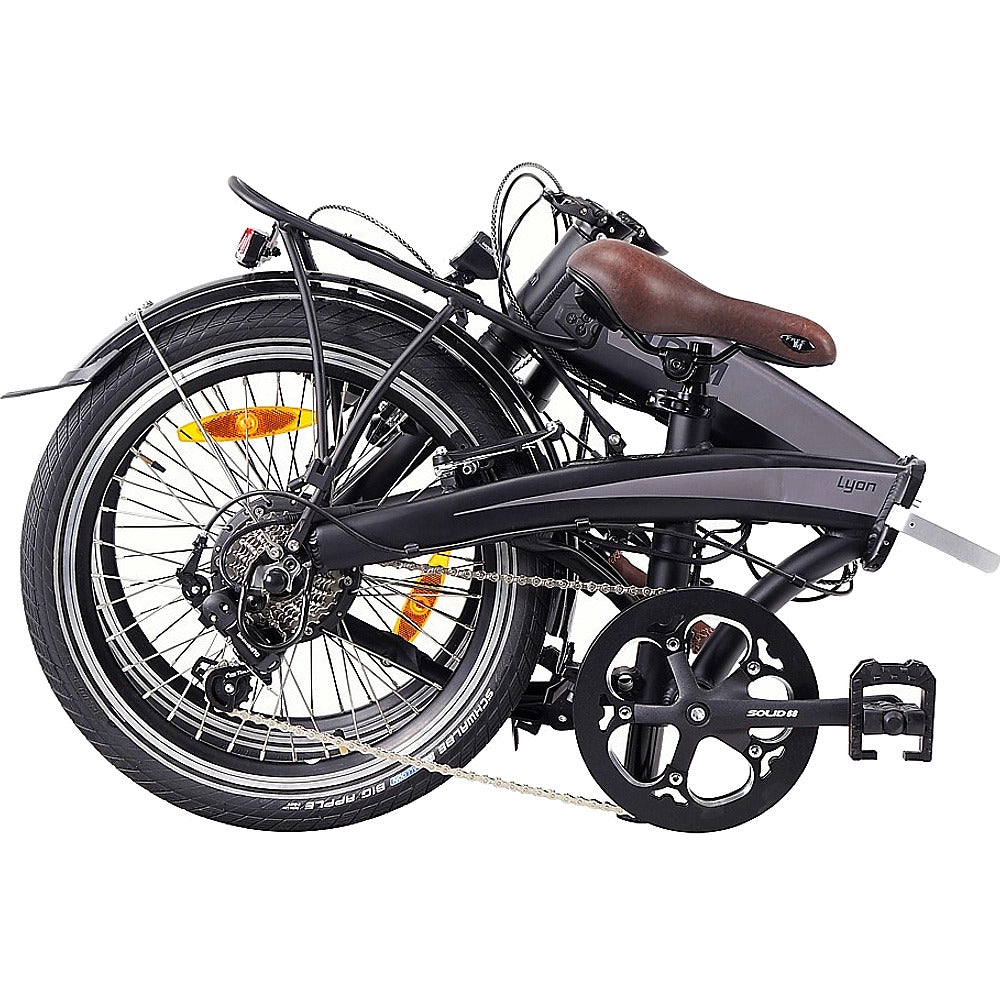 NCM Lyon Folding Electric Bike folded