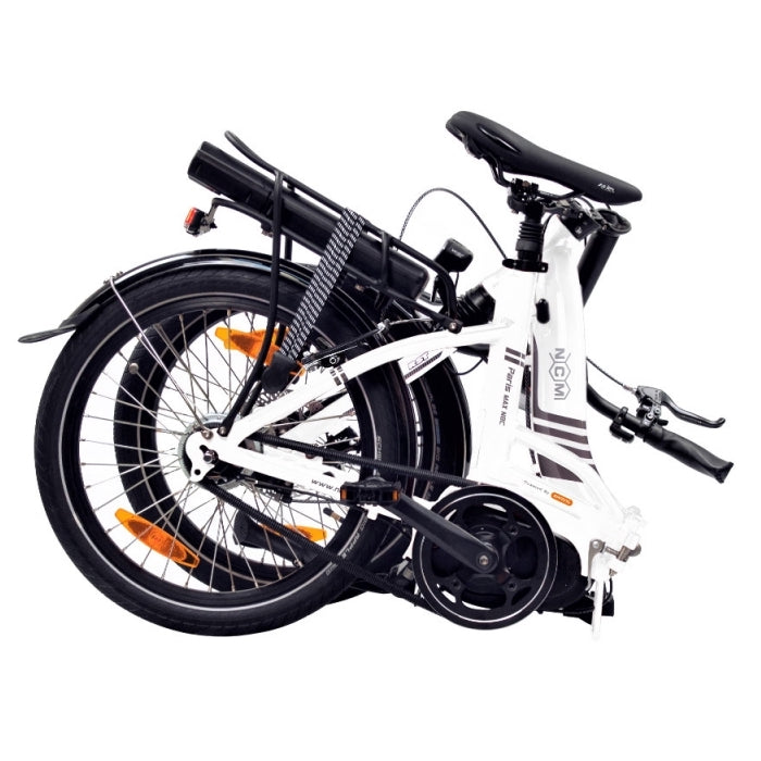 NCM Paris Max N8R Folding Electric Bike folded